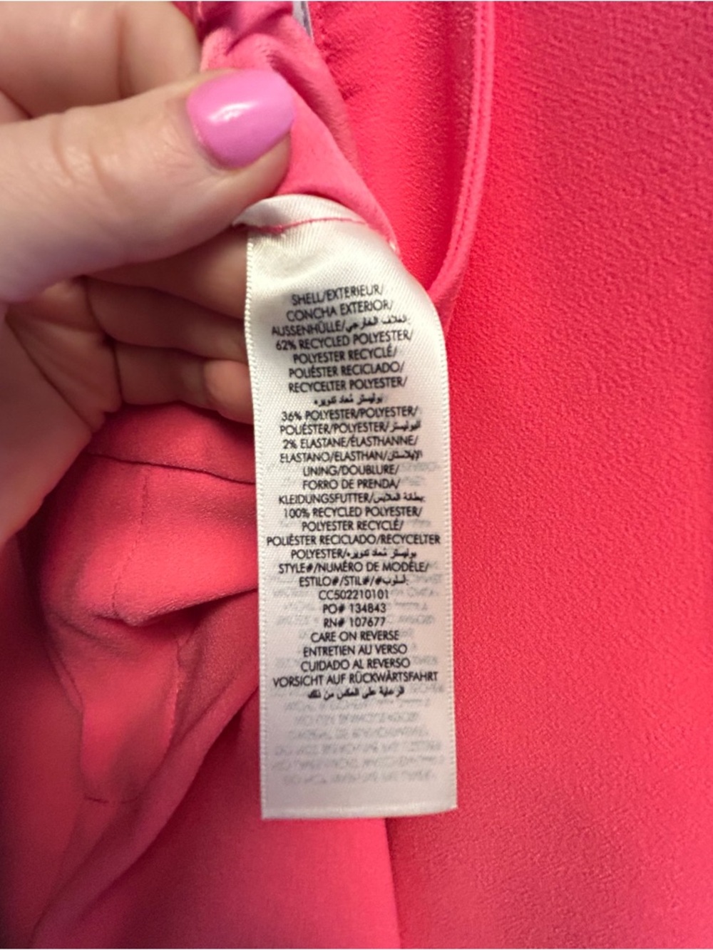 Alice + Olivia- never worn women's Wide-Leg Pants - Bright Pink - Picture 4 of 4